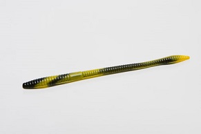 Zoom Trick Worm Black-Yellow Swirl – 129 Fishing